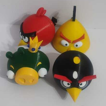 Kit Angry Byrds impressão 3D / Presente / Coleção / Enfeite / Geek / Gamer
