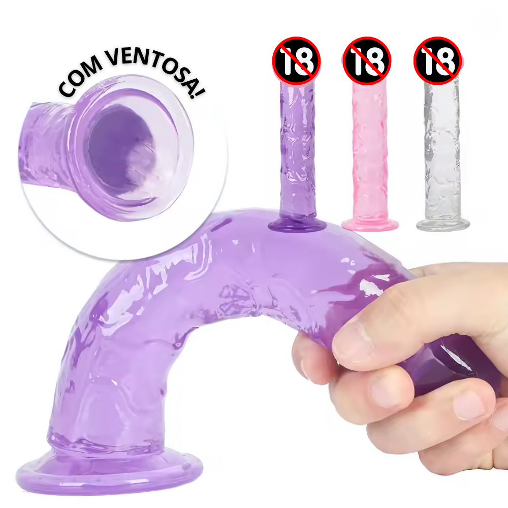 Penis De Borracha Silicone Realistico Consolo Prótese Com Ventosa Grande em Oferta na Shopee