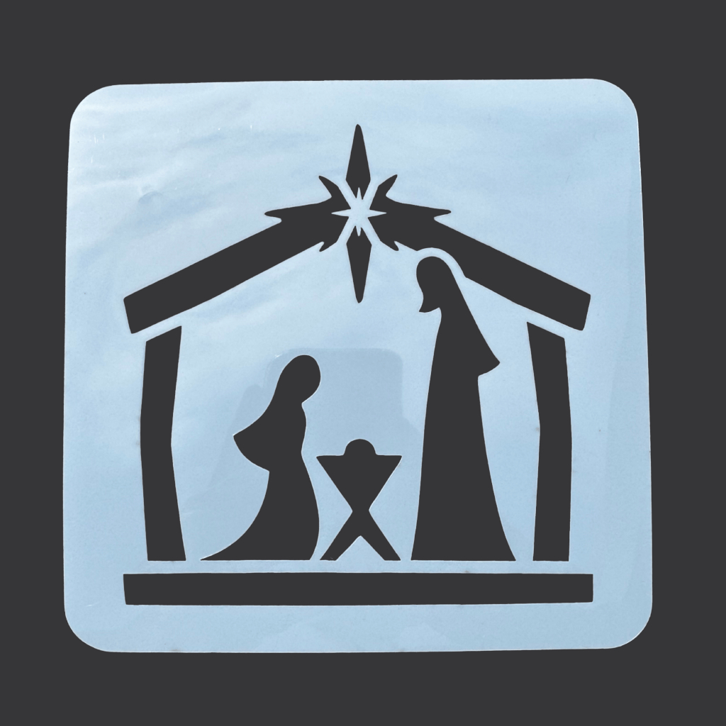 Estêncil Molde Vazado Jesus para Pintura em MDF, Tecido, Scrapbook, Cartões e Artesanato Criativo