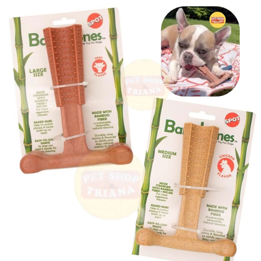 Brinquedo Mordedor T Bamboobone Jambo para Cachorro  Remove Tártaro Alivia Stress Osso Pet em Oferta na Shopee