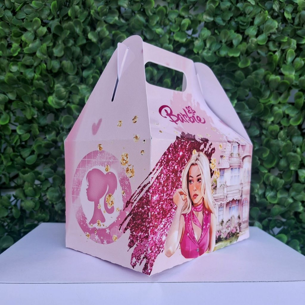 KIT 20 Maletinhas Barbie Personalizada– Lembrancinha Festa, Chá de Bebê, Lembrancinha Infantil,Aniversário PEGUE E MONTE