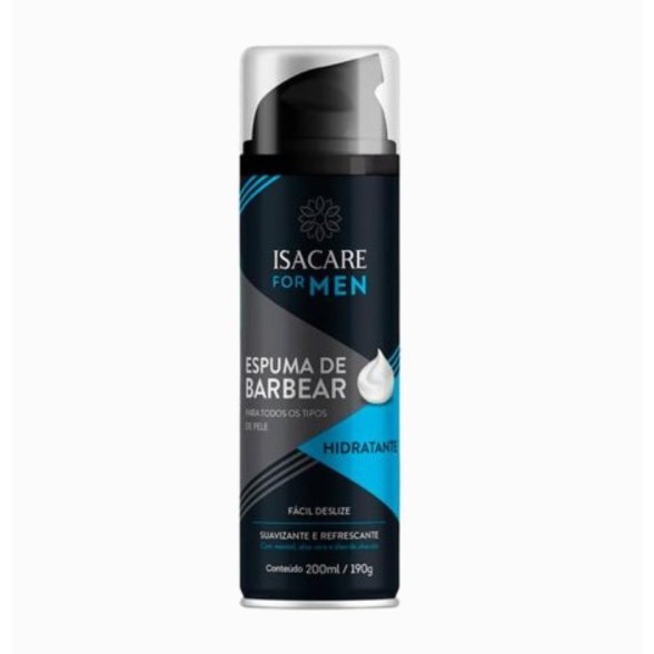 Isacare For Men Espuma Barbear Hidratante 200ml For Men Isacare — R$ 29,90 em Shopee