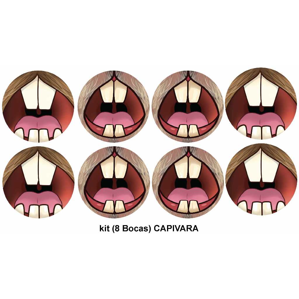Adesivo DTF UV 8 BOCAS (7cm cada)Temas Variados Capivara+MonstrosSA+lilostitch+coragem+scooby+naruto+luffy*ENVIO RÁPIDO*