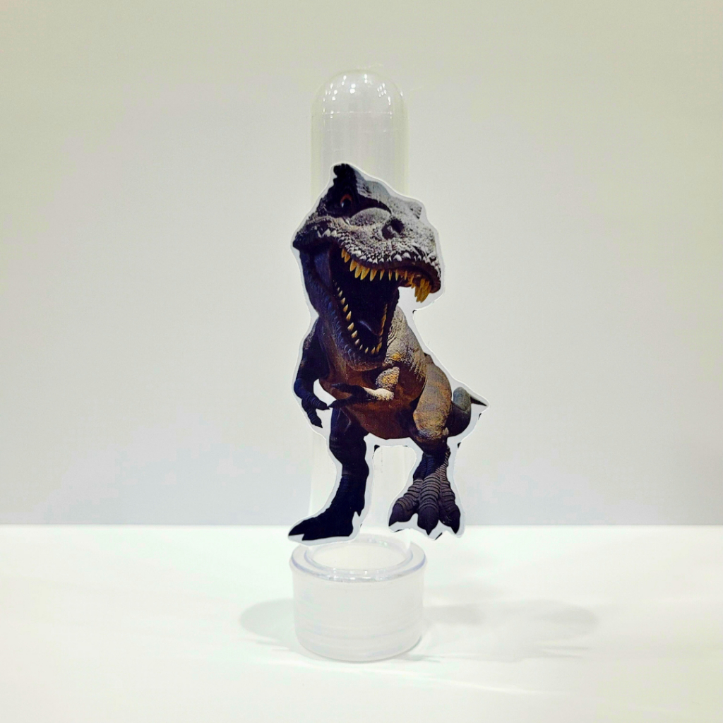 Aplique 3D para Tubete Dinossauro Jurassic Park - Personalizado para Lembrancinha - Pegue e Monte