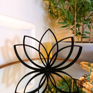 Estatueta Flor de Lótus - Símbolo da Vida, Decoração Sala, Quarto, Escritório em Oferta na Shopee