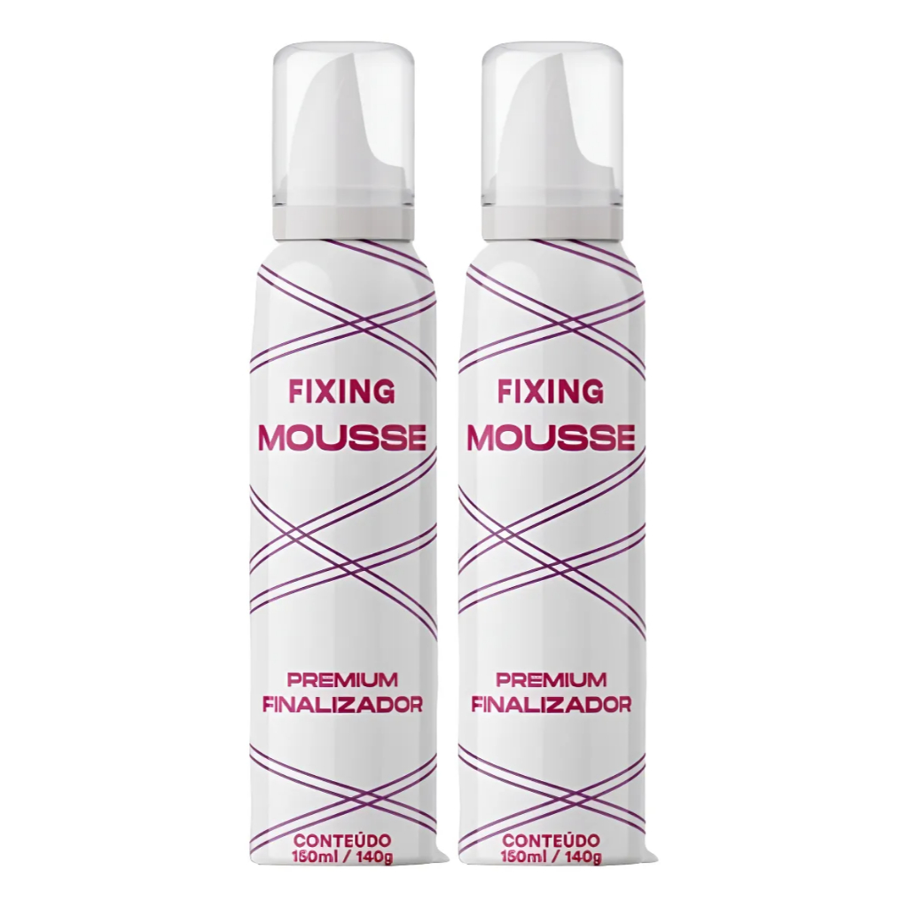 Kit C/2 Fixing Mousse Premium Cabelos Normais 150ml