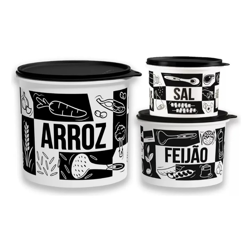Caixa De Mantimento Pop Box PB Conjunto 3pçs Tupperware®