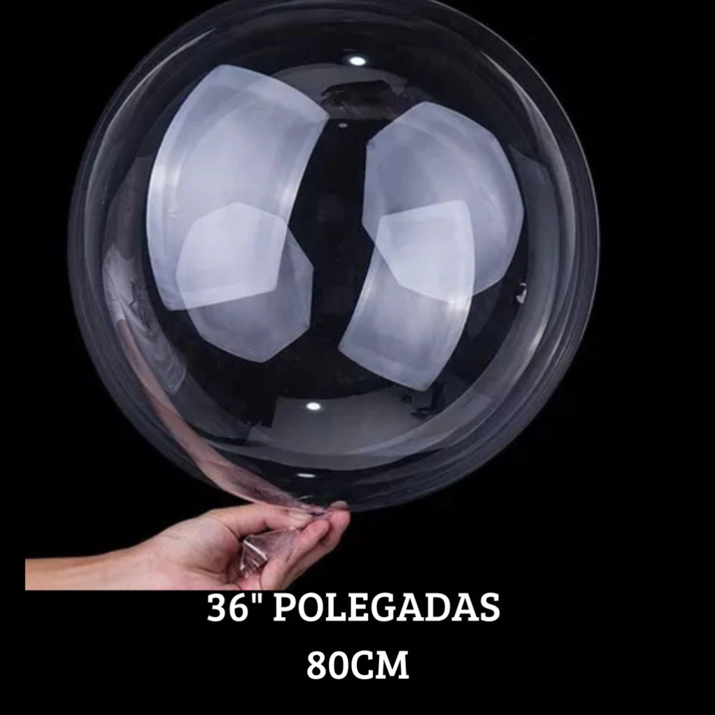 Kit 10 / 20 Unidades Balão Bubble - 36 Polegadas em Oferta na Shopee