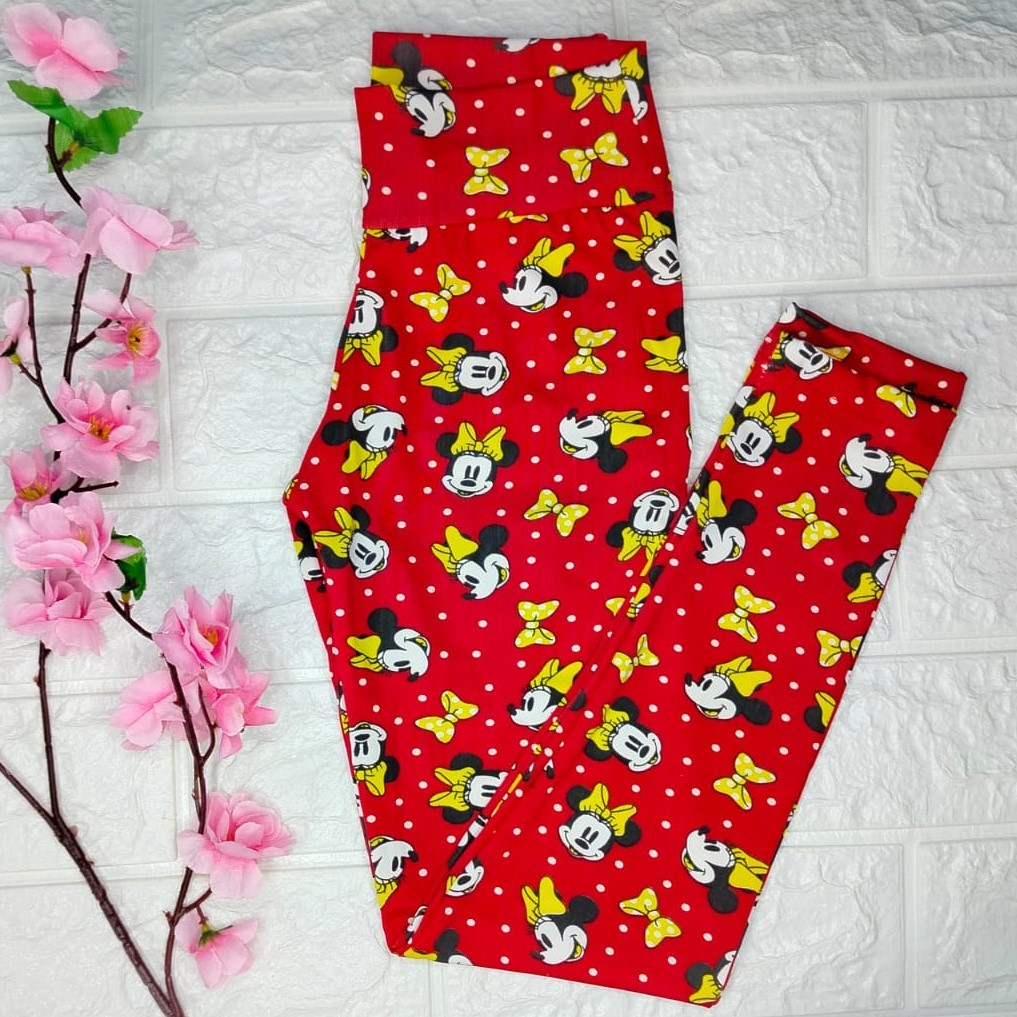 Kit Com 5 Leggings Infantil Suplex Estampas Variadas — imagem 2 de 2