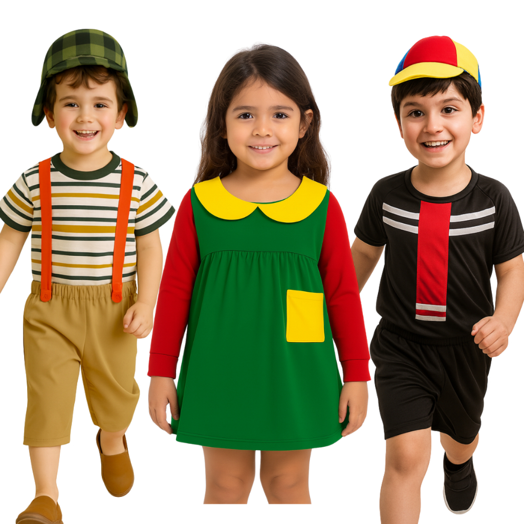 Fantasia Infantil Turma do Chaves – Kiko Chiquinha Chaves – Traje Temático
