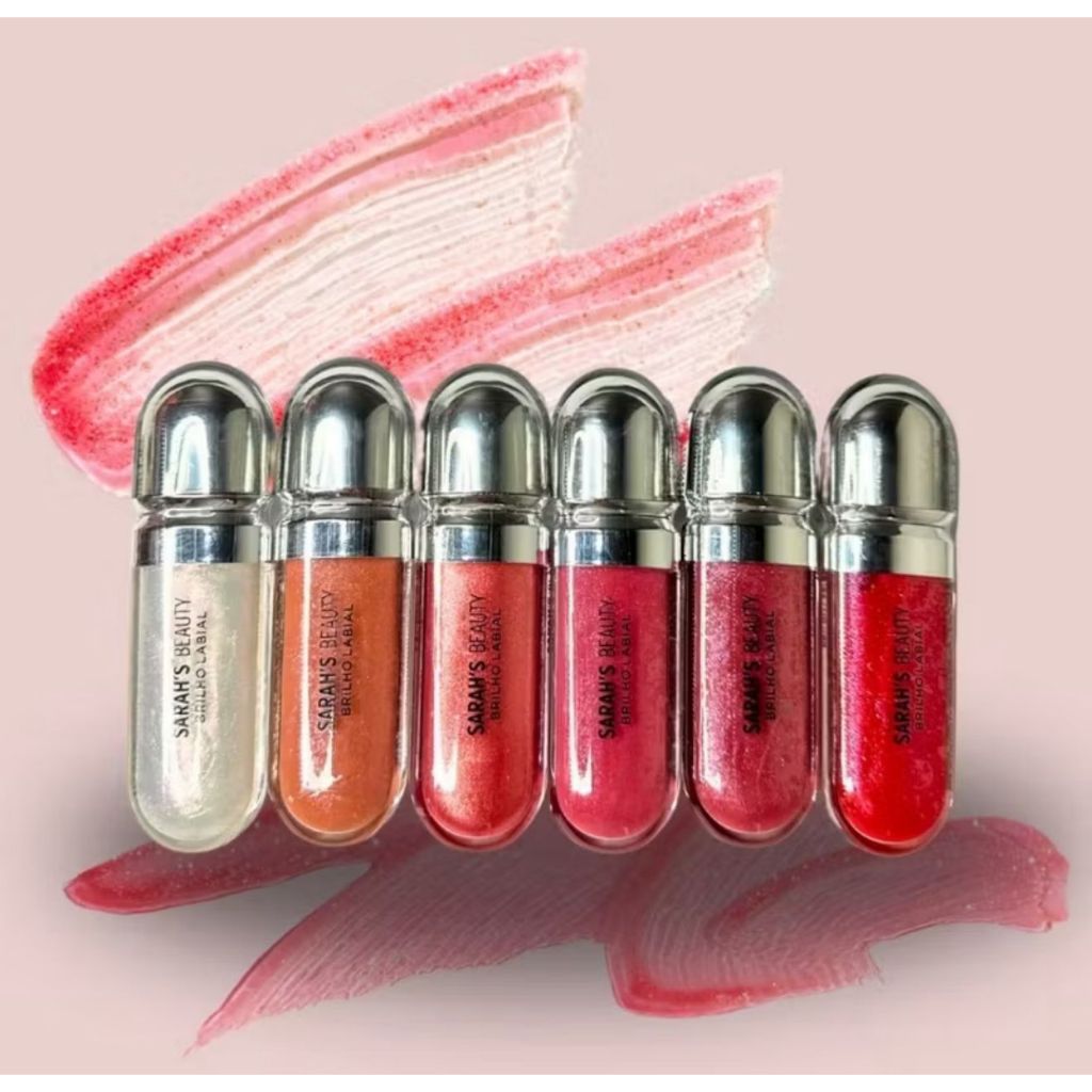 KIT 2 GLOSS LABIAL SARAH'S BEAUTY/ brilho intenso e hidratação para os lábios deslumbrantes*