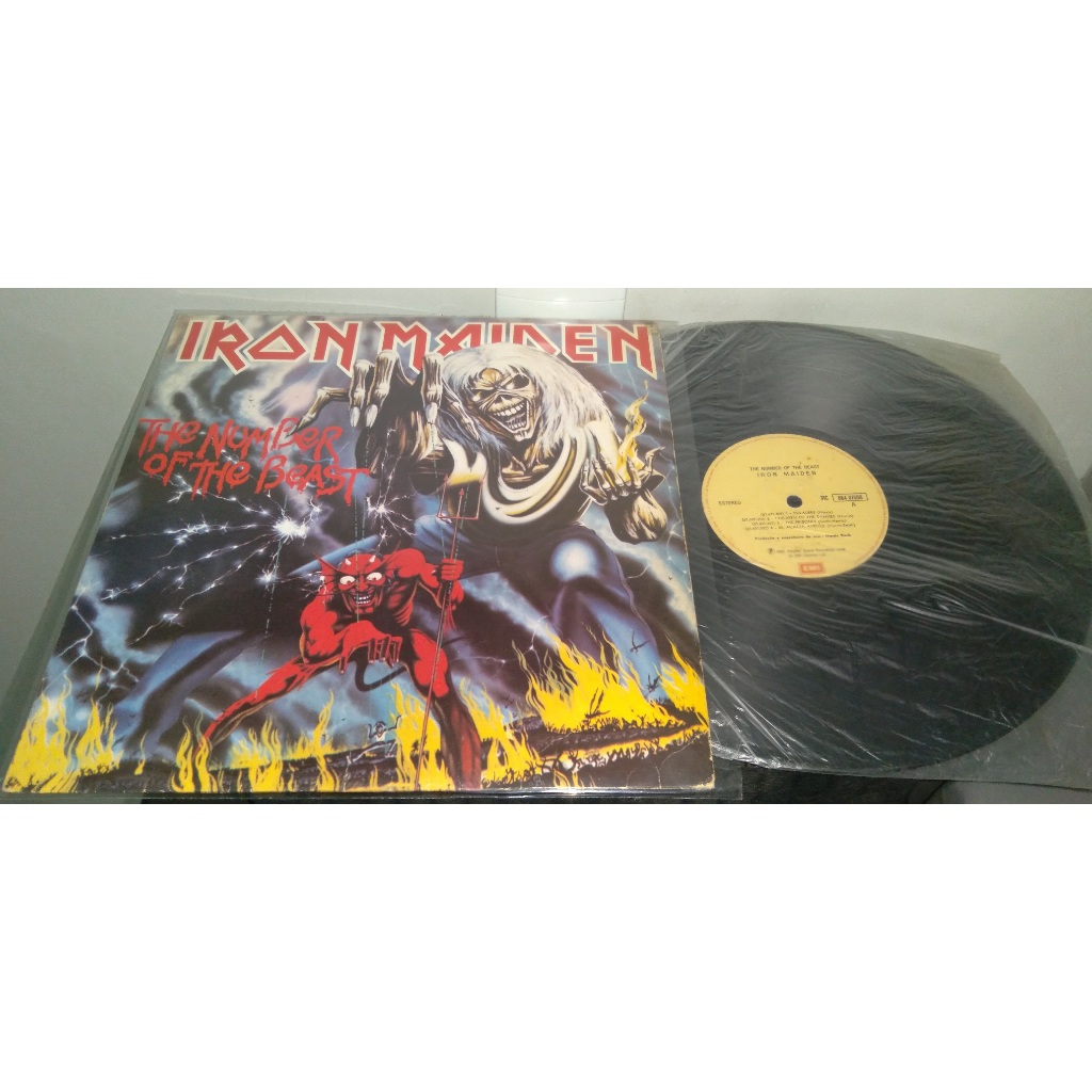 LP Iron Maiden The Number Of The Beast 1982 Disco Vinil EMI