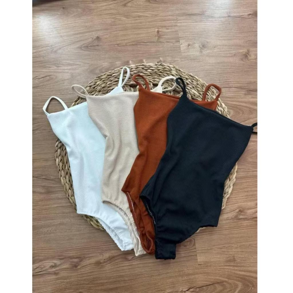 Body Anarruga Decote Quadrado Alcinha promoção em Oferta na Shopee