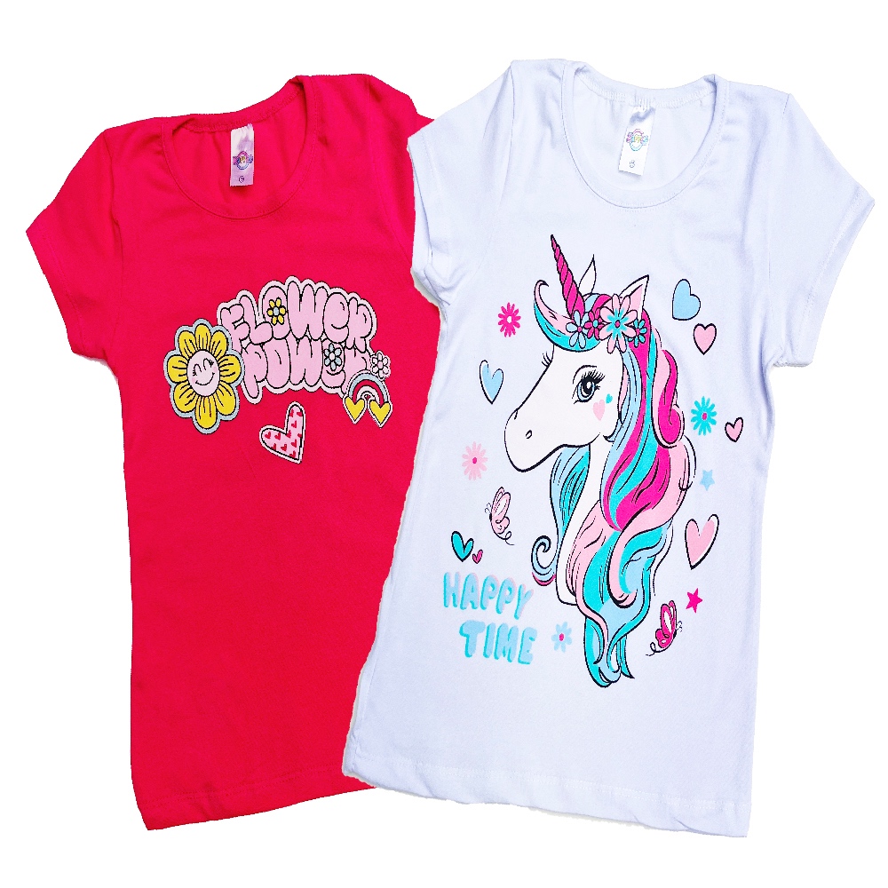 Roupa Infantil Kit 2 Regatas Blusa Menina Feminino Tamanhos 10/12/14/16