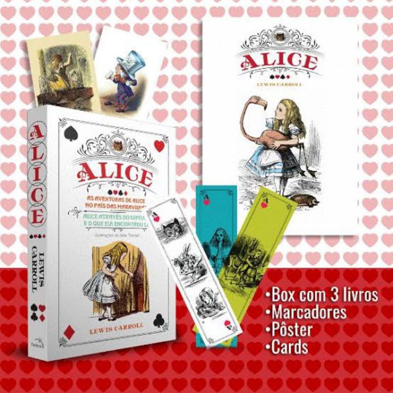 Box Alice + kits personalizados - 3 livros