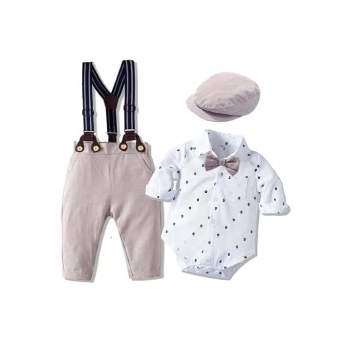 Terno Social Infantil Conjunto Com Boina Colete Roupa Festa