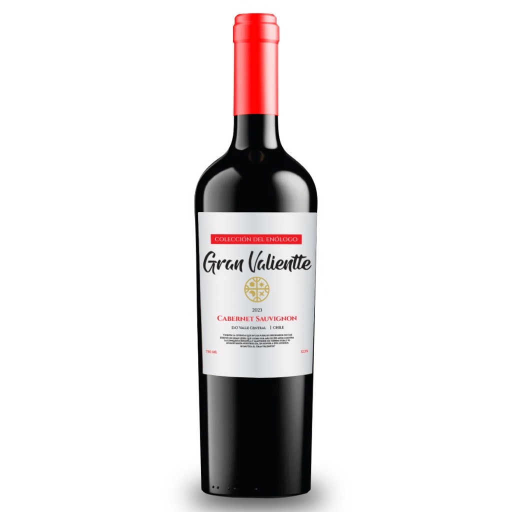 Vinho Chileno Fino Seco Gran Valientte Cabernet Sauvgnion 750 ml Selecion Enologo