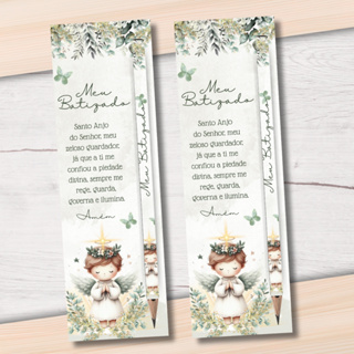 10, 20 ou 40 Lembrancinha Para Batizado, Batismo Card Com Lápis em Oferta na Shopee