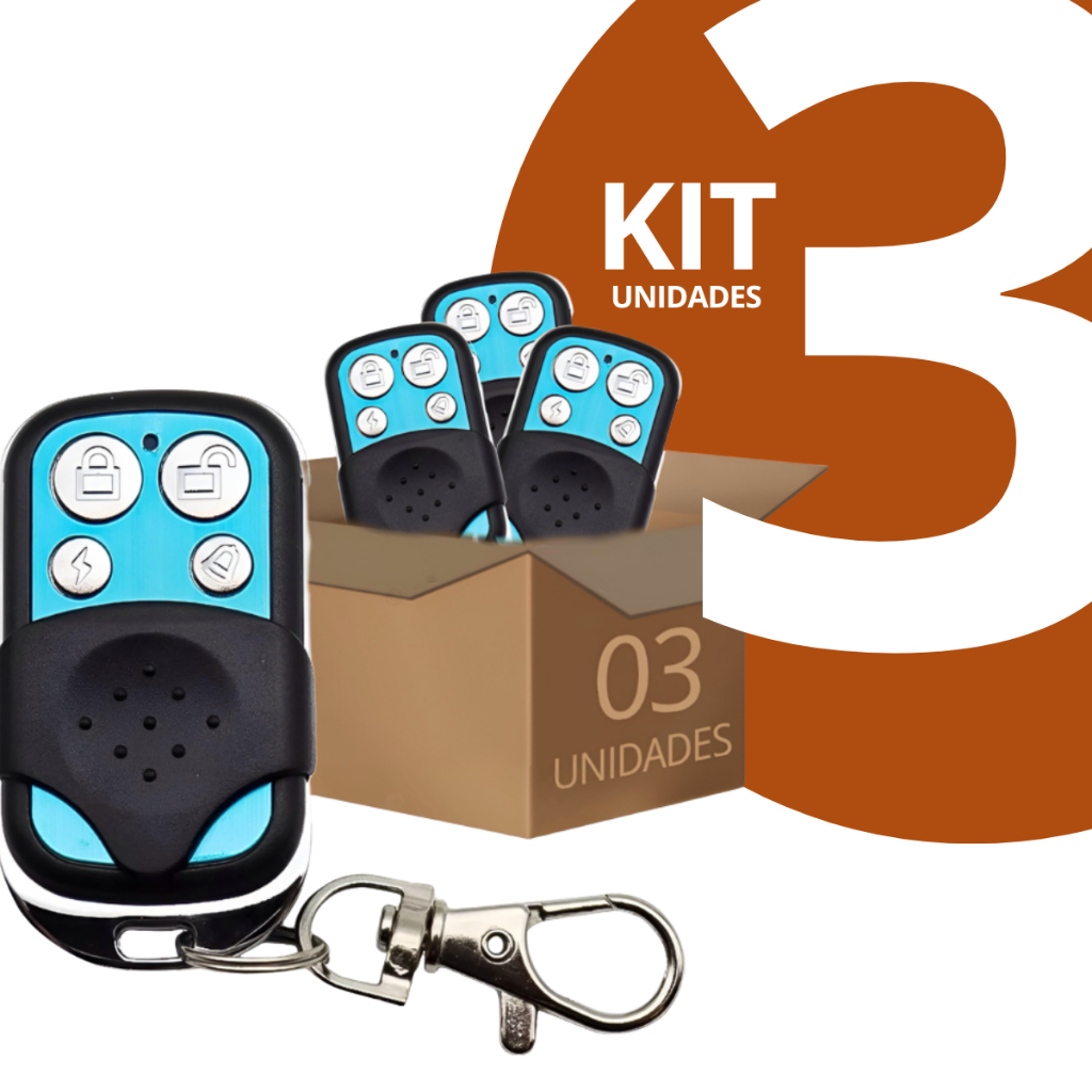 KIT 1 - 2 e 3 CONTROLE DE PORTÃO AUTOMATICO CONTROLE PARA ABRIR PORTÃO em Oferta na Shopee