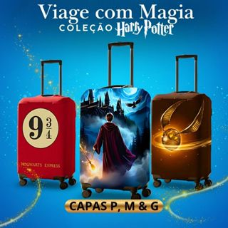 Capa Protetora Para Mala Viagem Elástica Personalizada Harry Potter Diversos Modelos (01) em Oferta na Shopee