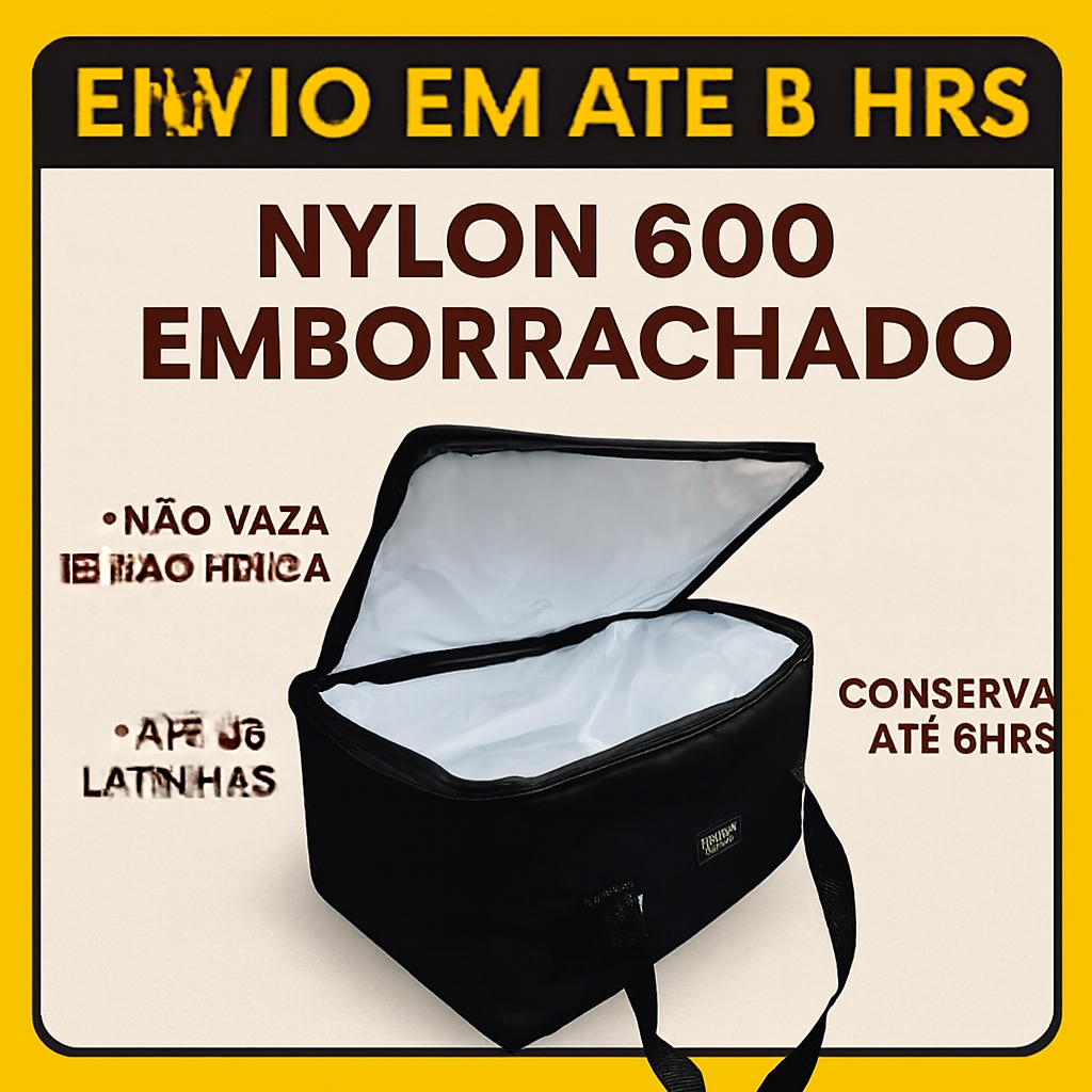 Bolsa Térmica 40 Litros Grande Dobrável Conserva Frio e Quente Alimentos e Bebidas Viagem Camping