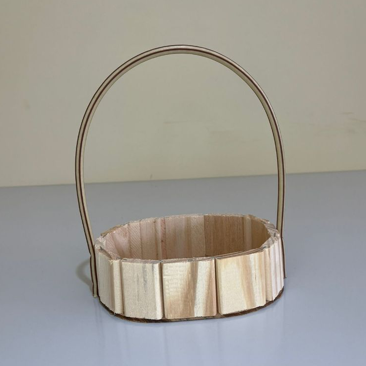 Kit 10 Cestas Fraldeira Oval Com Alça 19x5 Presente Dia Dos Pais Natal Páscoa