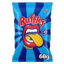 Kit 10 Petisco Salgadinho Batata Ruffles 68 gr ( Cebola e Original) 5 de cada Lanchinho
