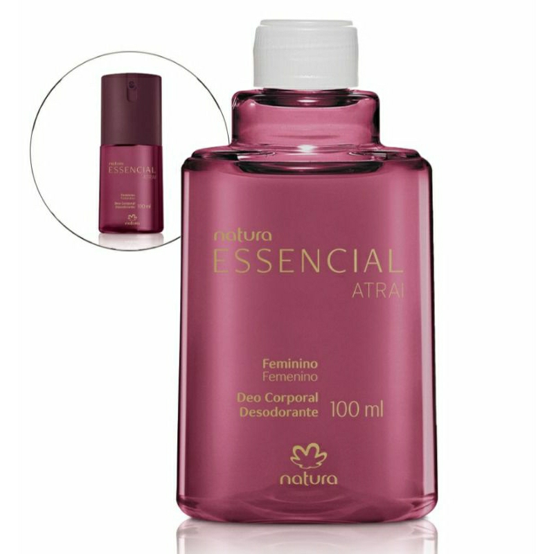 Refil Desodorante Corporal Essencial Tradicional ou Atrai Feminino 100ml em Oferta na Shopee