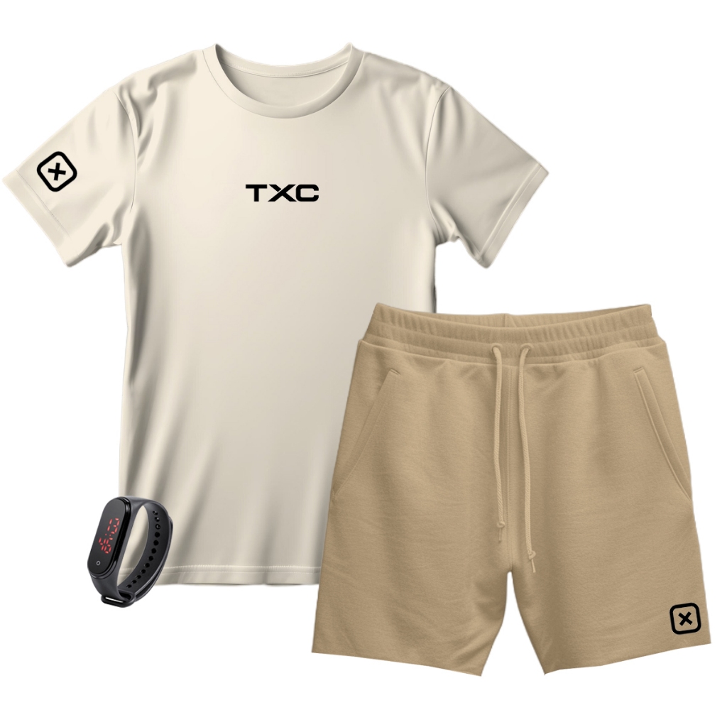 Kit Conjunto Infantil Barato E Bermuda De Moletinho + Brinde em Oferta na Shopee