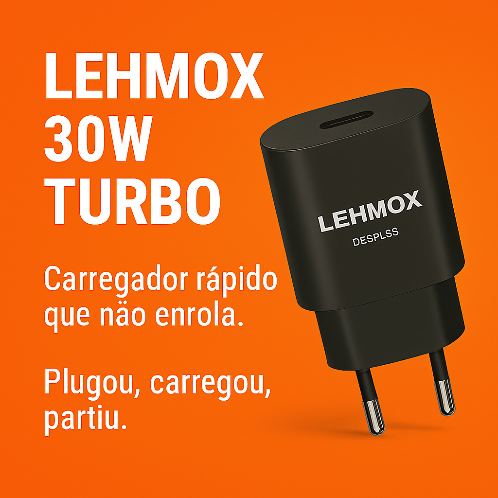 Carregador Fonte Turbo 30W Universal Para Smartphones USB