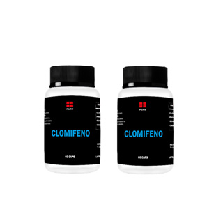 Kit 2 Clomifeno 50mg 60 unidades cada totalizando 120 unidades TPC pos ciclo rapida absorção pure vivamax em Oferta na Shopee