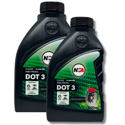 KIT 2 FLUIDO DE FREIO DOT 3 500ML