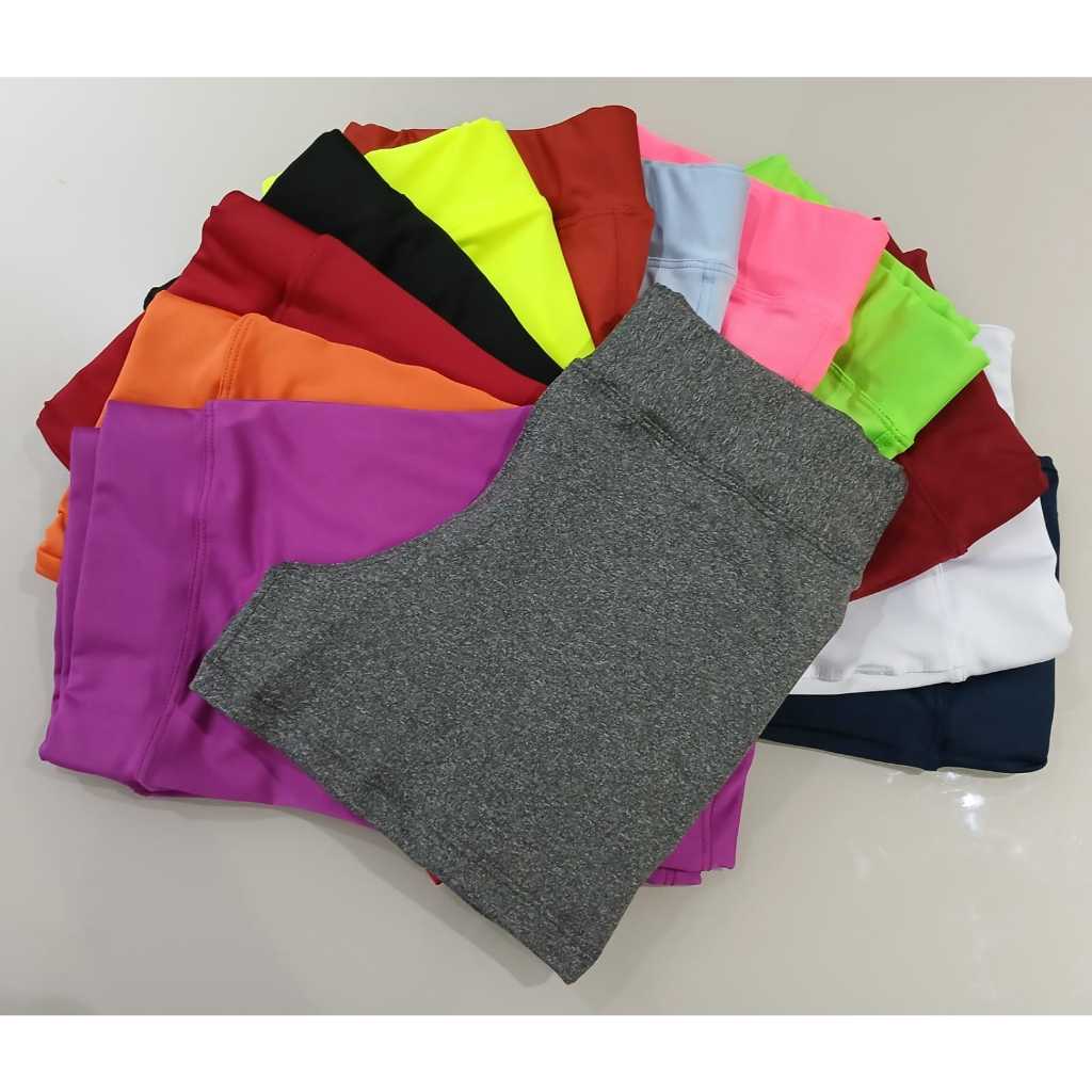 Short Legging Suplex Fitness Feminino Cintura Média
