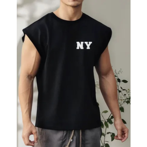 Camiseta Regata Oversized Ny Estilosa Confortavel Camiseta Machão Academia