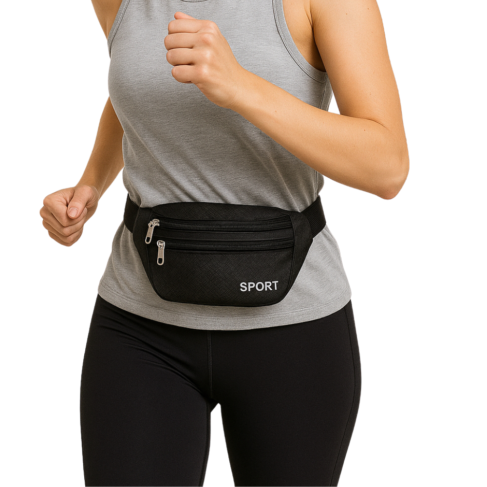Pochete Esportiva Unissex Sport Bag Preta | Corrida, Academia e Viagem em Oferta na Shopee
