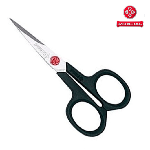 Tesoura Curta com ponta Multiuso para Costura e Bordados Mundial Ponto Vermelho Referência: 668-4