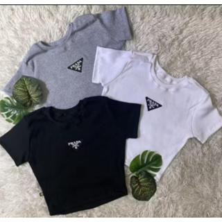 Baby tee Cropped  Ribana Manga Curta baby look em Oferta na Shopee