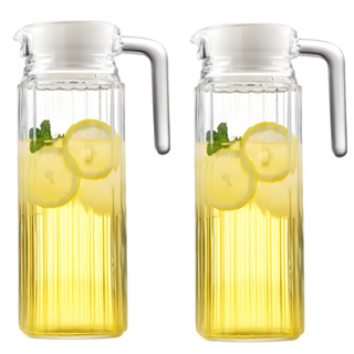 Jarra De Vidro Com Tampa 1,1 Litros Suco Água Relevo Porta De Geladeira em Oferta na Shopee