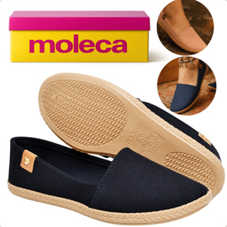 Sapatilha Feminina Moleca Original com Elástico Ajustável, Super Confortável e Casual, Bico Redondo em Oferta na Shopee