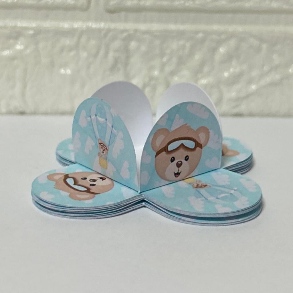 Forminha Doce Brigadeiro Ursinho Baloeiro Azul - lembrancinha - festa - kit - Mesversario