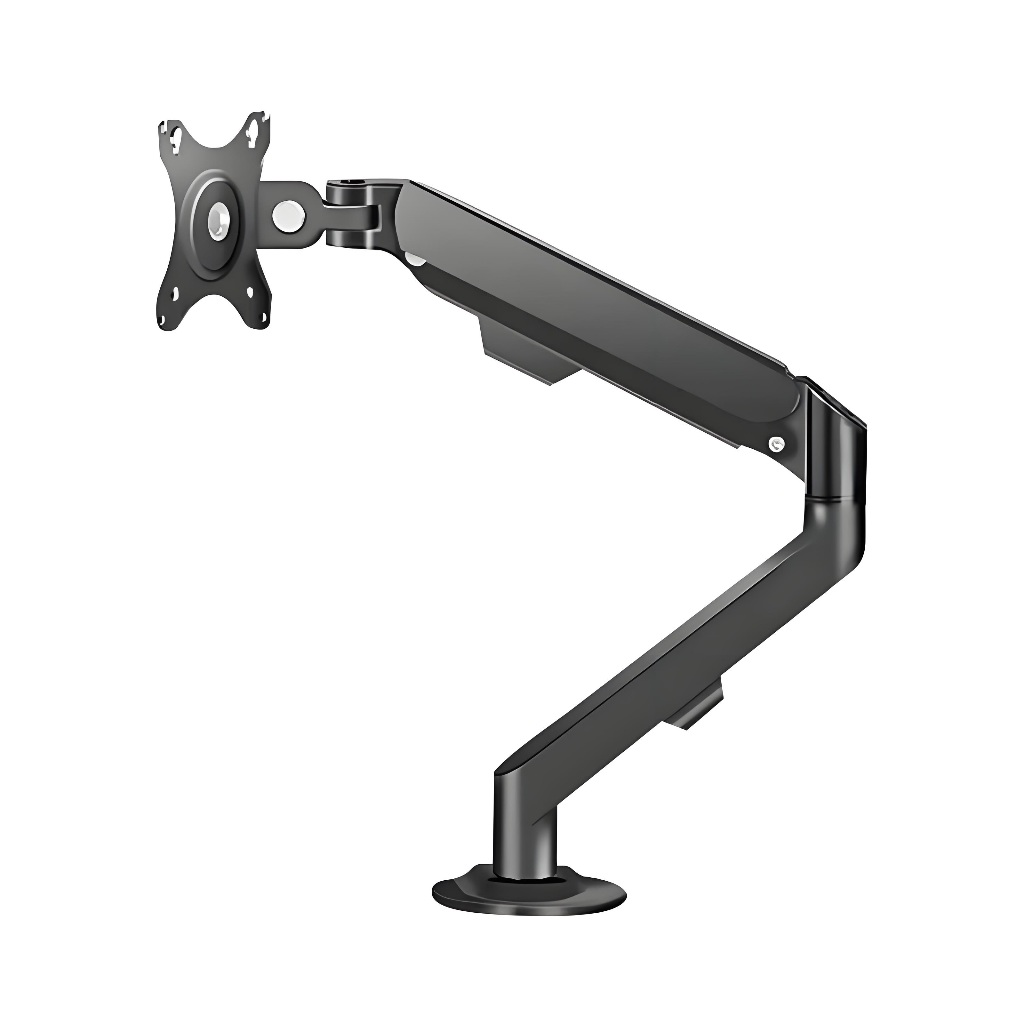 Suporte Braço Articulado para Monitor 17 a 27 VESA 75x75 100x100 Giro 360° Pistão a Gás -U1