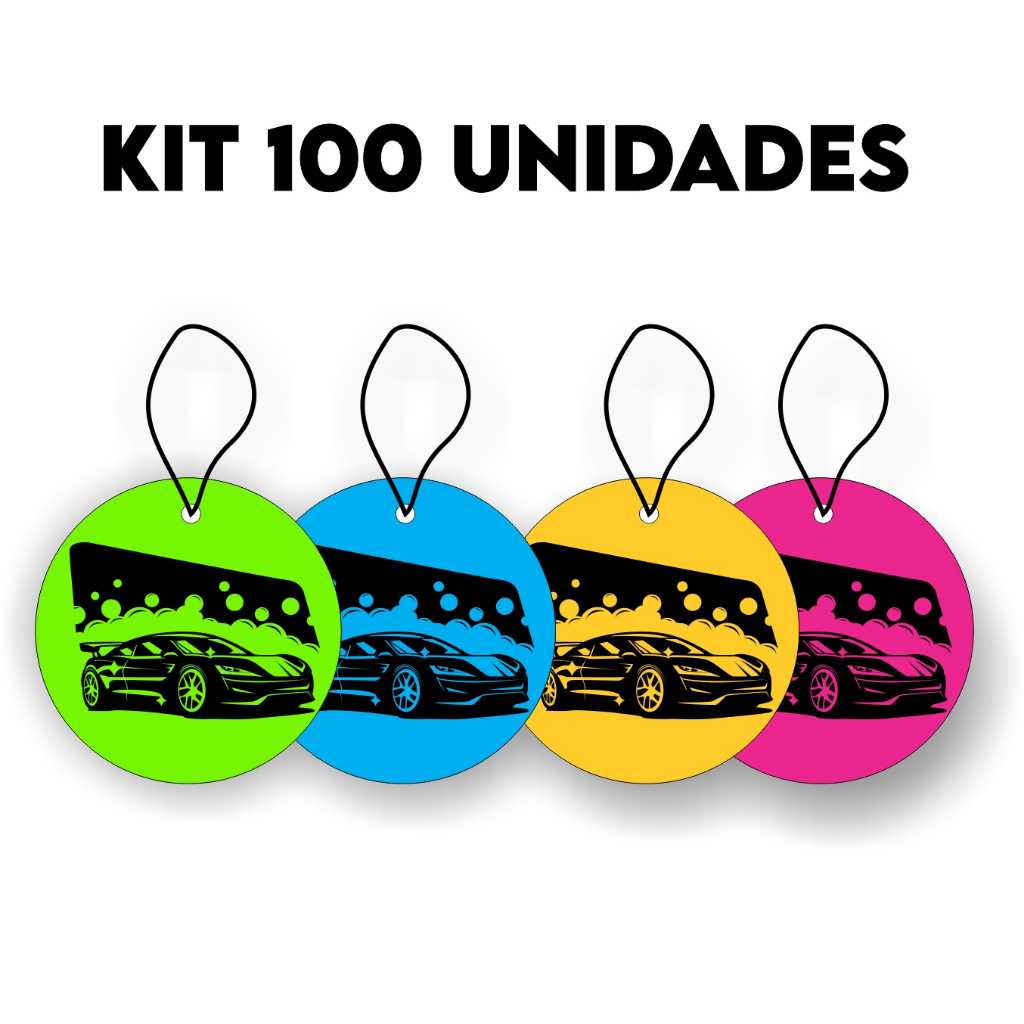 Kit 100 Cheirinhos Para Lava Rápido com Elastico escolha a Essência Kit 100 Cheirinhos Para Lava Rápido com Elastico escolha a Essência