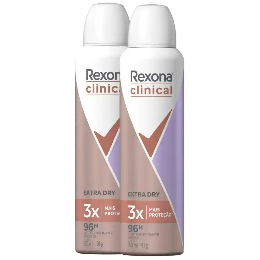 Rexona Clinical Aerosol – Antitranspirante 150 ml – Kit 2 Unidades