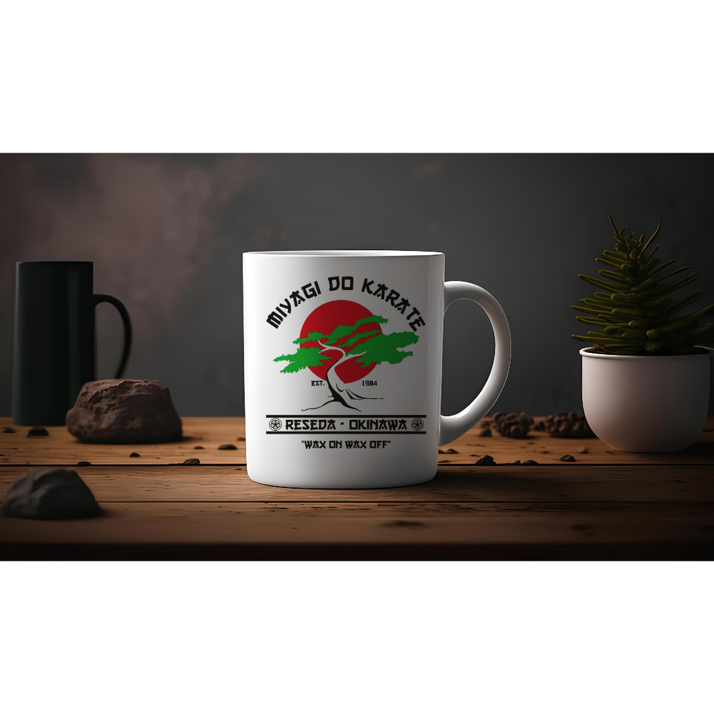 Caneca Karate Kid Miyagi Do Karate Cobra Kai Anime Nerd Geek