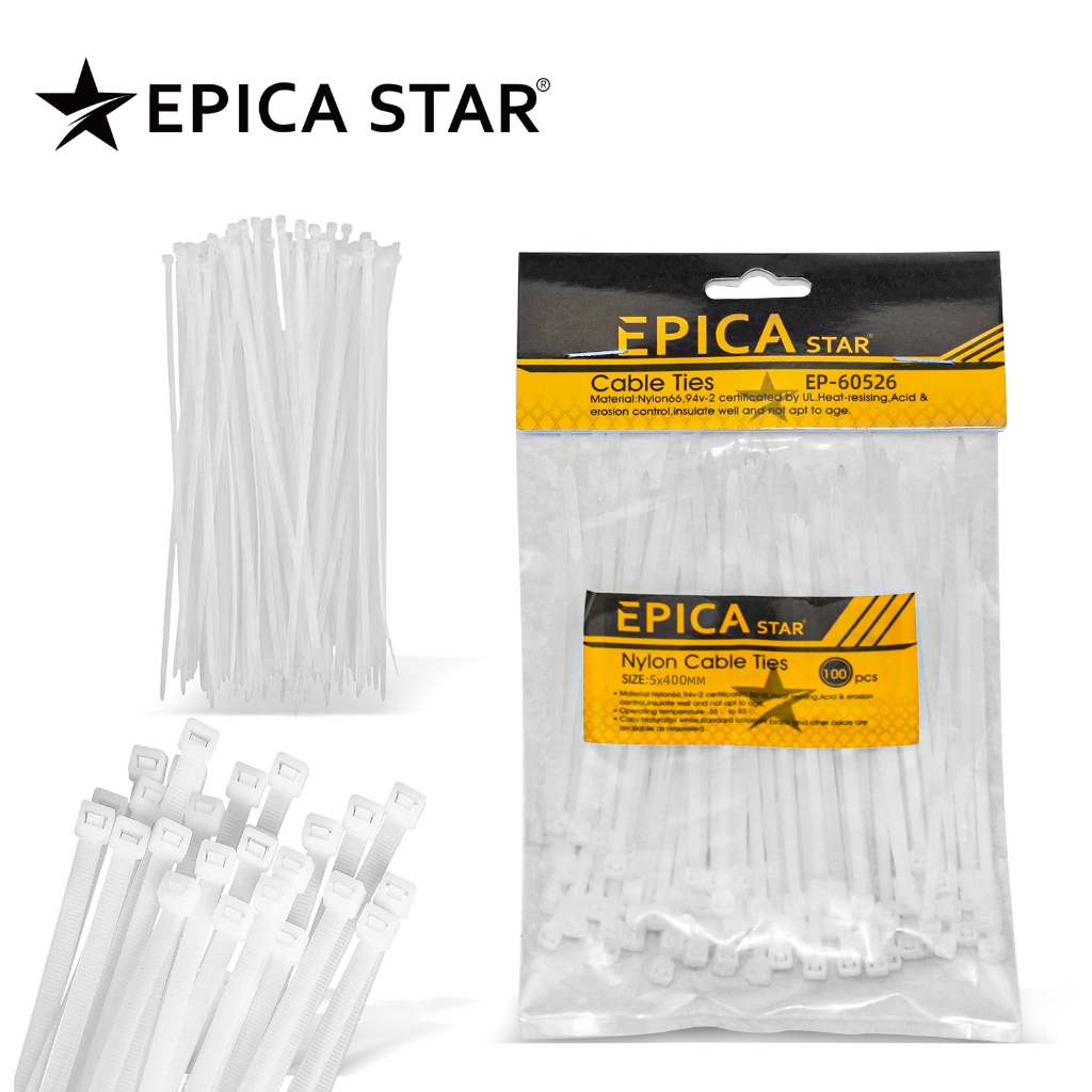 Conjunto de 200 abraçadeiras 5x400mm - nylon inquebrável, resistente ao calor e aos raios UV em Oferta na Shopee