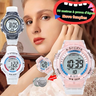 Relógio Feminino De Pulso Digital Original à Prova D'água Esportes Acessórios Femininos em Oferta na Shopee