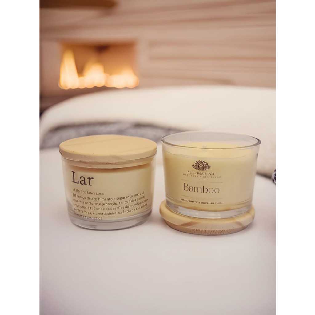 Vela Aromática Mensagem Inspiração no Vidro Decorativa Perfumada