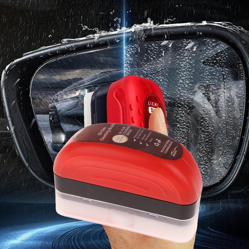 120ml Escova Forte para Limpeza de Filme Oleoso em Vidros de Carro – Remove Sujeira do Para-brisa Laterais e Retrovisor