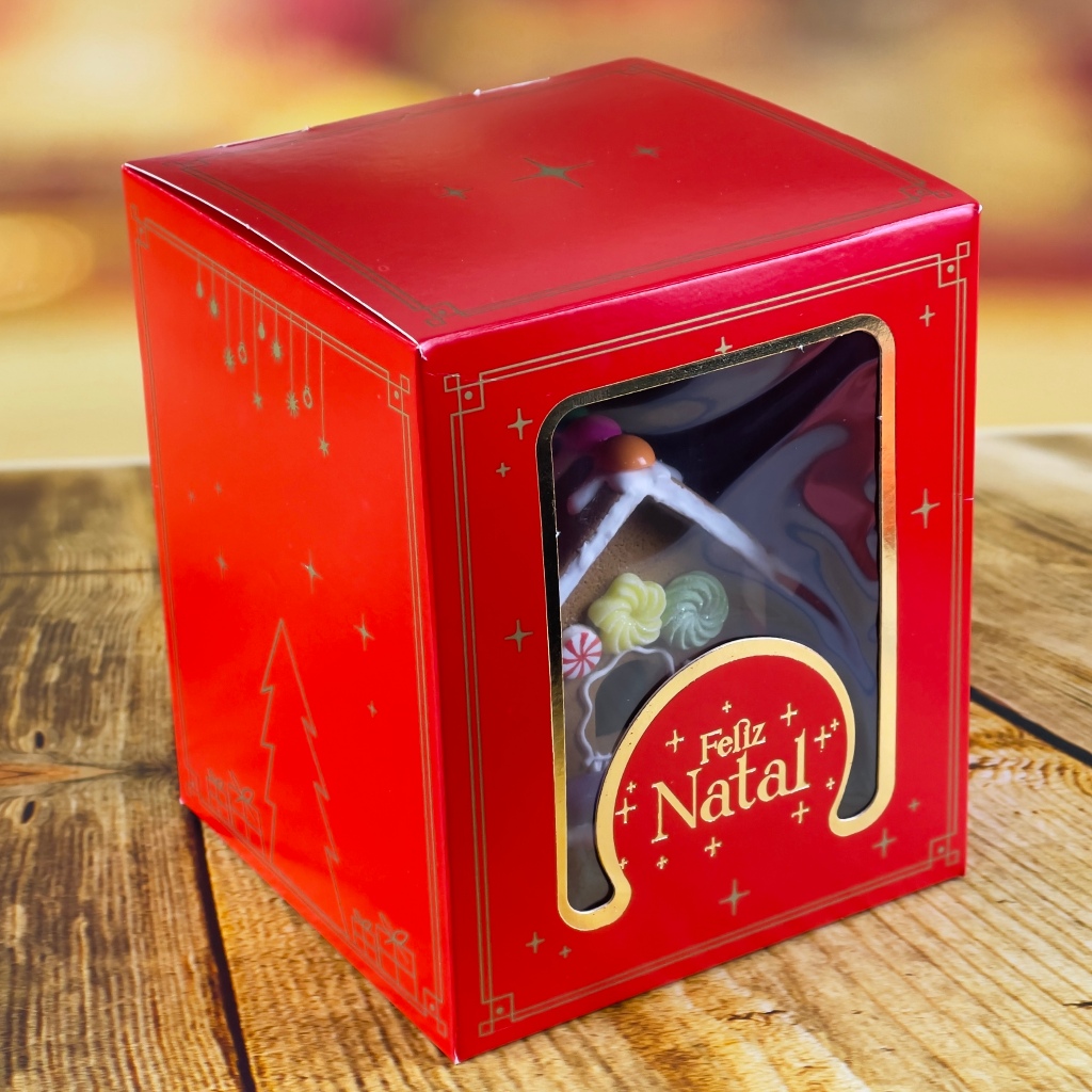 10 CAIXA MINI PANETONE CLASSIC 10X10X12 5677 HOT STAMPING (NATAL 2025 IDEIA) (CHOCO)