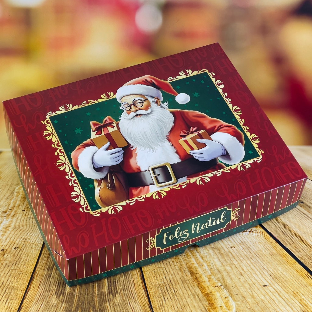 10 CAIXA P/ PRESENTE NATAL G 30X24X6 - NOEL 5741 (NATAL 2025 IDEIA) (CHOCO)